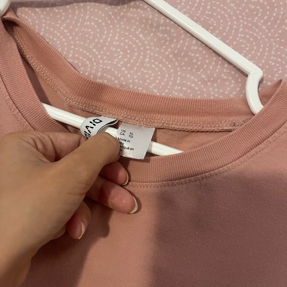 H&M pink oversized t shirt size XL - Picture 2 of 3